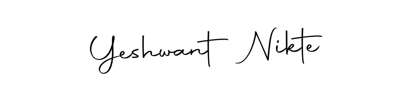Make a short Yeshwant Nikte signature style. Manage your documents anywhere anytime using Autography-DOLnW. Create and add eSignatures, submit forms, share and send files easily. Yeshwant Nikte signature style 10 images and pictures png