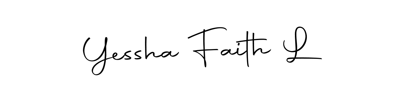 Design your own signature with our free online signature maker. With this signature software, you can create a handwritten (Autography-DOLnW) signature for name Yessha Faith L. Yessha Faith L signature style 10 images and pictures png