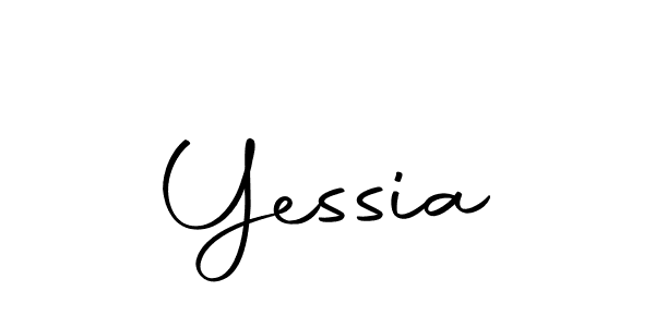 Use a signature maker to create a handwritten signature online. With this signature software, you can design (Autography-DOLnW) your own signature for name Yessia. Yessia signature style 10 images and pictures png