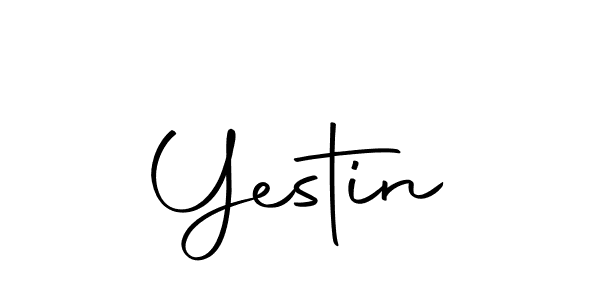 Yestin stylish signature style. Best Handwritten Sign (Autography-DOLnW) for my name. Handwritten Signature Collection Ideas for my name Yestin. Yestin signature style 10 images and pictures png