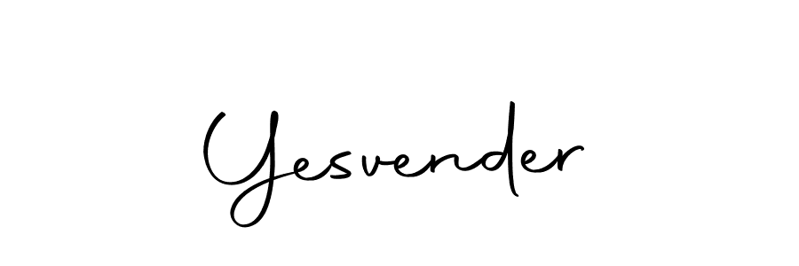 Make a beautiful signature design for name Yesvender. With this signature (Autography-DOLnW) style, you can create a handwritten signature for free. Yesvender signature style 10 images and pictures png