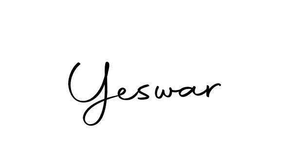 How to make Yeswar signature? Autography-DOLnW is a professional autograph style. Create handwritten signature for Yeswar name. Yeswar signature style 10 images and pictures png