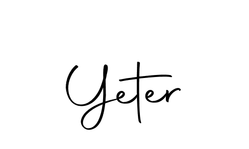 You should practise on your own different ways (Autography-DOLnW) to write your name (Yeter) in signature. don't let someone else do it for you. Yeter signature style 10 images and pictures png