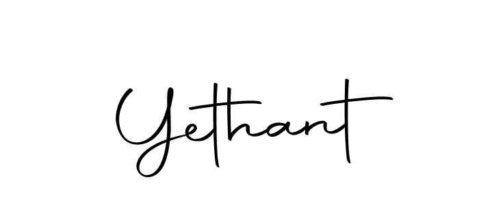 Yethant stylish signature style. Best Handwritten Sign (Autography-DOLnW) for my name. Handwritten Signature Collection Ideas for my name Yethant. Yethant signature style 10 images and pictures png