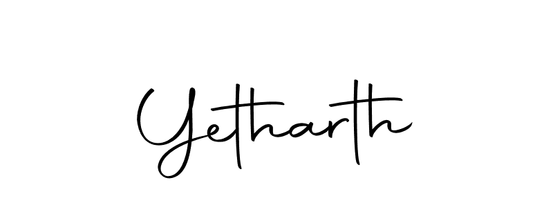 Create a beautiful signature design for name Yetharth. With this signature (Autography-DOLnW) fonts, you can make a handwritten signature for free. Yetharth signature style 10 images and pictures png