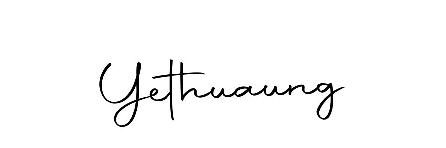 You should practise on your own different ways (Autography-DOLnW) to write your name (Yethuaung) in signature. don't let someone else do it for you. Yethuaung signature style 10 images and pictures png