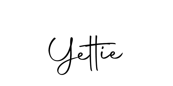 if you are searching for the best signature style for your name Yettie. so please give up your signature search. here we have designed multiple signature styles  using Autography-DOLnW. Yettie signature style 10 images and pictures png