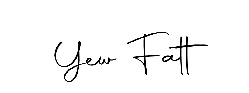 How to make Yew Fatt name signature. Use Autography-DOLnW style for creating short signs online. This is the latest handwritten sign. Yew Fatt signature style 10 images and pictures png