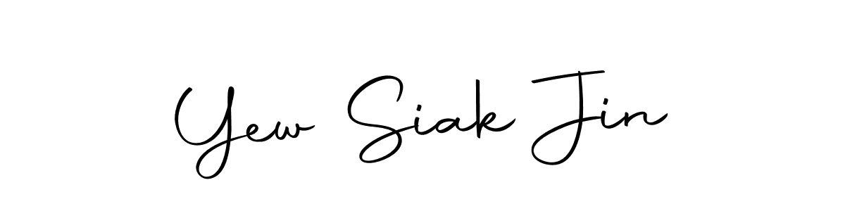 How to make Yew Siak Jin name signature. Use Autography-DOLnW style for creating short signs online. This is the latest handwritten sign. Yew Siak Jin signature style 10 images and pictures png