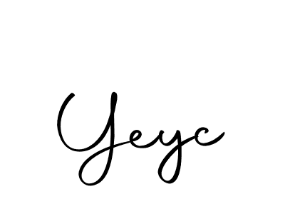 Make a beautiful signature design for name Yeyc. Use this online signature maker to create a handwritten signature for free. Yeyc signature style 10 images and pictures png