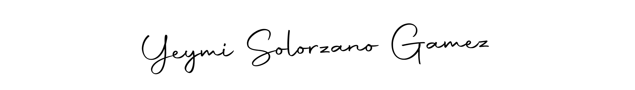Design your own signature with our free online signature maker. With this signature software, you can create a handwritten (Autography-DOLnW) signature for name Yeymi Solorzano Gamez. Yeymi Solorzano Gamez signature style 10 images and pictures png