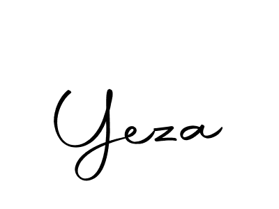 Yeza stylish signature style. Best Handwritten Sign (Autography-DOLnW) for my name. Handwritten Signature Collection Ideas for my name Yeza. Yeza signature style 10 images and pictures png