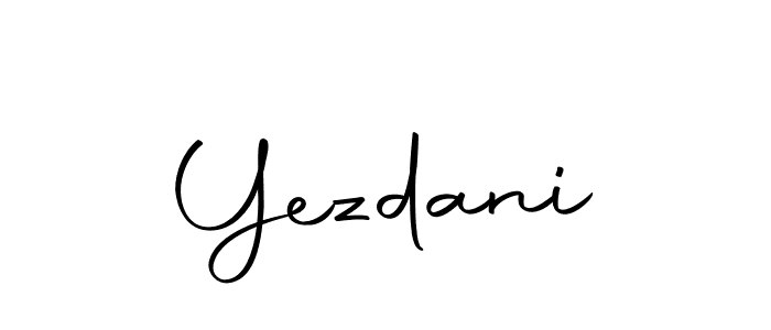 How to make Yezdani signature? Autography-DOLnW is a professional autograph style. Create handwritten signature for Yezdani name. Yezdani signature style 10 images and pictures png