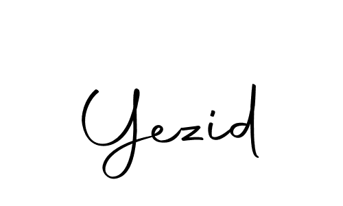 Design your own signature with our free online signature maker. With this signature software, you can create a handwritten (Autography-DOLnW) signature for name Yezid. Yezid signature style 10 images and pictures png