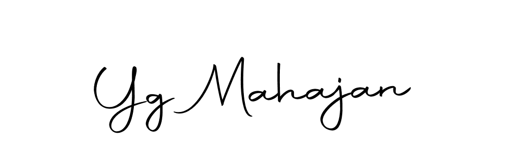 Make a beautiful signature design for name Yg Mahajan. With this signature (Autography-DOLnW) style, you can create a handwritten signature for free. Yg Mahajan signature style 10 images and pictures png