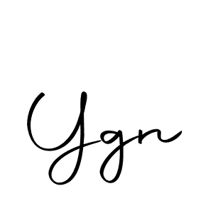 Use a signature maker to create a handwritten signature online. With this signature software, you can design (Autography-DOLnW) your own signature for name Ygn. Ygn signature style 10 images and pictures png