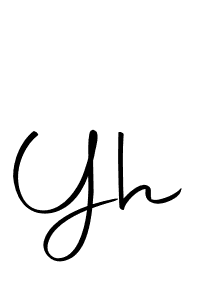 Make a beautiful signature design for name Yh. Use this online signature maker to create a handwritten signature for free. Yh signature style 10 images and pictures png