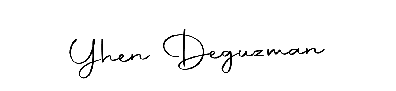 How to make Yhen Deguzman name signature. Use Autography-DOLnW style for creating short signs online. This is the latest handwritten sign. Yhen Deguzman signature style 10 images and pictures png