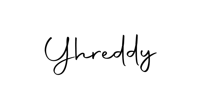 Use a signature maker to create a handwritten signature online. With this signature software, you can design (Autography-DOLnW) your own signature for name Yhreddy. Yhreddy signature style 10 images and pictures png