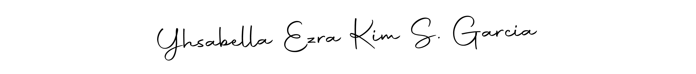 Similarly Autography-DOLnW is the best handwritten signature design. Signature creator online .You can use it as an online autograph creator for name Yhsabella Ezra Kim S. Garcia. Yhsabella Ezra Kim S. Garcia signature style 10 images and pictures png