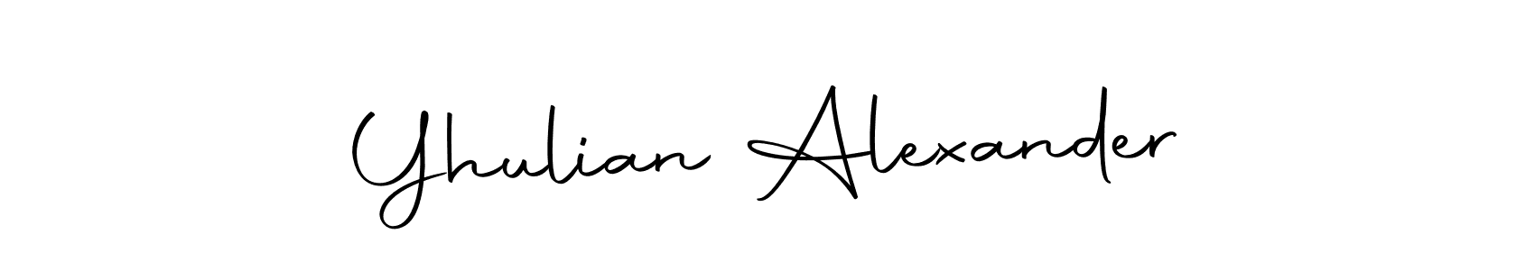 Make a beautiful signature design for name Yhulian Alexander. Use this online signature maker to create a handwritten signature for free. Yhulian Alexander signature style 10 images and pictures png