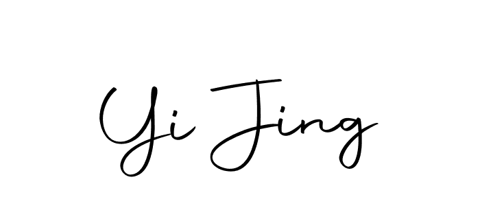 You should practise on your own different ways (Autography-DOLnW) to write your name (Yi Jing) in signature. don't let someone else do it for you. Yi Jing signature style 10 images and pictures png