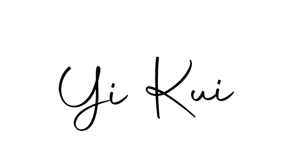 Use a signature maker to create a handwritten signature online. With this signature software, you can design (Autography-DOLnW) your own signature for name Yi Kui. Yi Kui signature style 10 images and pictures png