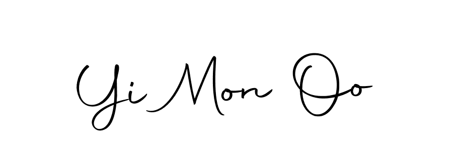 You should practise on your own different ways (Autography-DOLnW) to write your name (Yi Mon Oo) in signature. don't let someone else do it for you. Yi Mon Oo signature style 10 images and pictures png