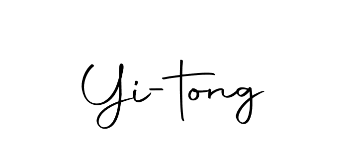 Make a beautiful signature design for name Yi-tong. With this signature (Autography-DOLnW) style, you can create a handwritten signature for free. Yi-tong signature style 10 images and pictures png