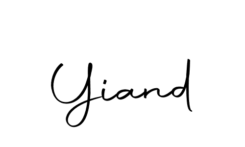 You can use this online signature creator to create a handwritten signature for the name Yiand. This is the best online autograph maker. Yiand signature style 10 images and pictures png