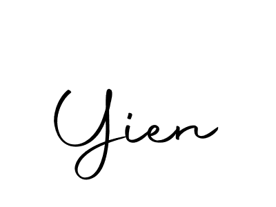 Design your own signature with our free online signature maker. With this signature software, you can create a handwritten (Autography-DOLnW) signature for name Yien. Yien signature style 10 images and pictures png