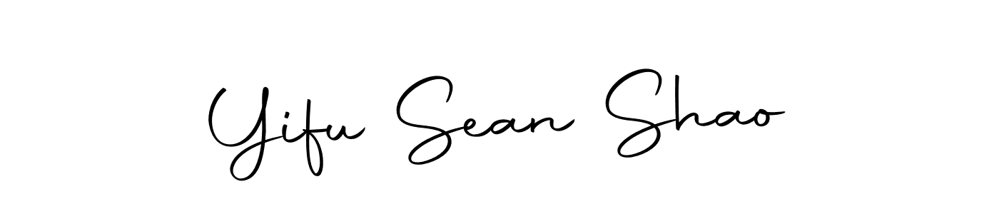 Create a beautiful signature design for name Yifu Sean Shao. With this signature (Autography-DOLnW) fonts, you can make a handwritten signature for free. Yifu Sean Shao signature style 10 images and pictures png