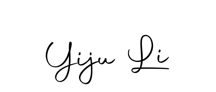 You should practise on your own different ways (Autography-DOLnW) to write your name (Yiju Li) in signature. don't let someone else do it for you. Yiju Li signature style 10 images and pictures png