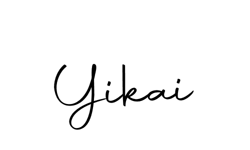 Use a signature maker to create a handwritten signature online. With this signature software, you can design (Autography-DOLnW) your own signature for name Yikai. Yikai signature style 10 images and pictures png