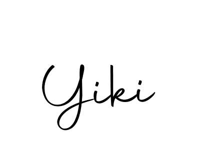 Similarly Autography-DOLnW is the best handwritten signature design. Signature creator online .You can use it as an online autograph creator for name Yiki. Yiki signature style 10 images and pictures png