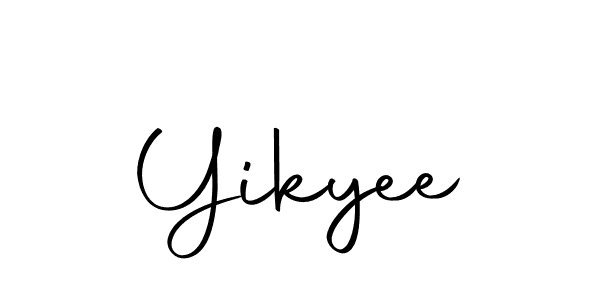 Use a signature maker to create a handwritten signature online. With this signature software, you can design (Autography-DOLnW) your own signature for name Yikyee. Yikyee signature style 10 images and pictures png
