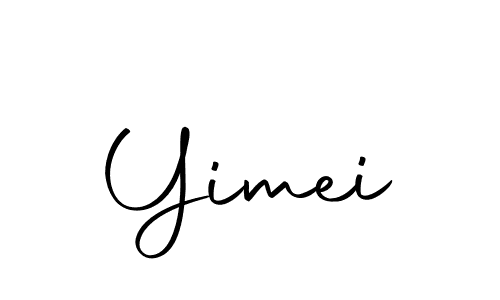 You should practise on your own different ways (Autography-DOLnW) to write your name (Yimei) in signature. don't let someone else do it for you. Yimei signature style 10 images and pictures png