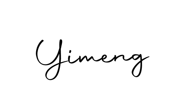 Use a signature maker to create a handwritten signature online. With this signature software, you can design (Autography-DOLnW) your own signature for name Yimeng. Yimeng signature style 10 images and pictures png