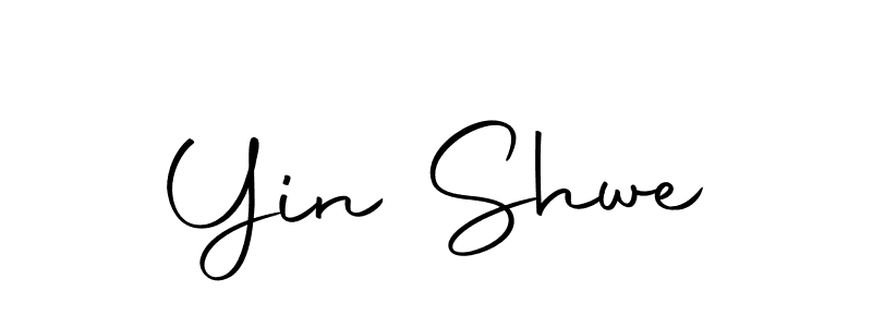 How to make Yin Shwe name signature. Use Autography-DOLnW style for creating short signs online. This is the latest handwritten sign. Yin Shwe signature style 10 images and pictures png