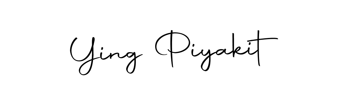 How to make Ying Piyakit name signature. Use Autography-DOLnW style for creating short signs online. This is the latest handwritten sign. Ying Piyakit signature style 10 images and pictures png