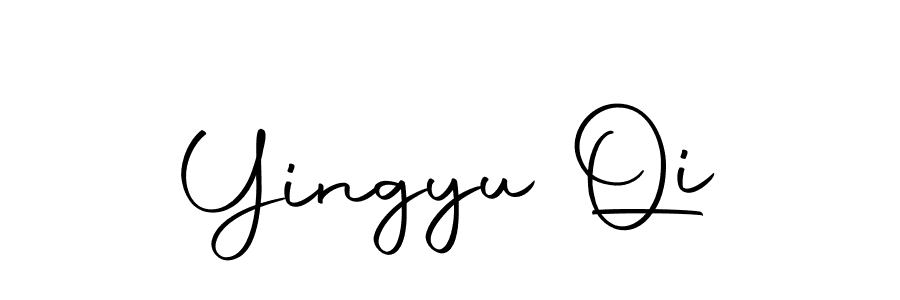 Similarly Autography-DOLnW is the best handwritten signature design. Signature creator online .You can use it as an online autograph creator for name Yingyu Qi. Yingyu Qi signature style 10 images and pictures png