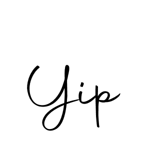 Design your own signature with our free online signature maker. With this signature software, you can create a handwritten (Autography-DOLnW) signature for name Yip. Yip signature style 10 images and pictures png