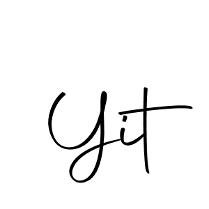 Make a beautiful signature design for name Yit. With this signature (Autography-DOLnW) style, you can create a handwritten signature for free. Yit signature style 10 images and pictures png