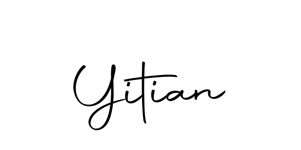 The best way (Autography-DOLnW) to make a short signature is to pick only two or three words in your name. The name Yitian include a total of six letters. For converting this name. Yitian signature style 10 images and pictures png