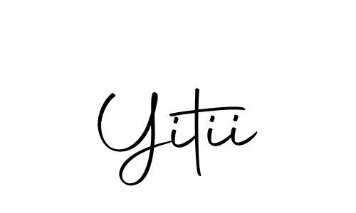 Create a beautiful signature design for name Yitii. With this signature (Autography-DOLnW) fonts, you can make a handwritten signature for free. Yitii signature style 10 images and pictures png
