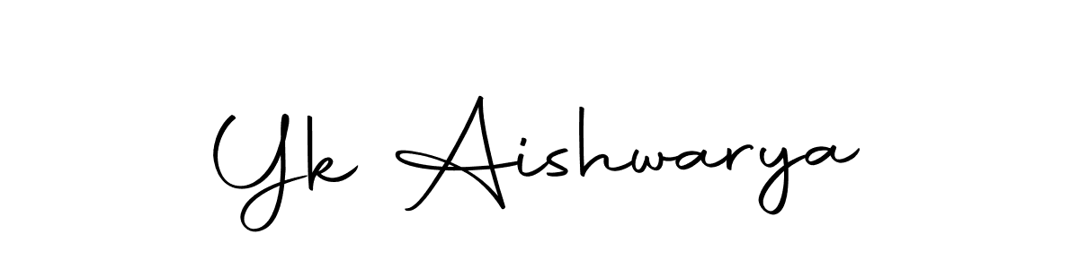 Make a beautiful signature design for name Yk Aishwarya. Use this online signature maker to create a handwritten signature for free. Yk Aishwarya signature style 10 images and pictures png