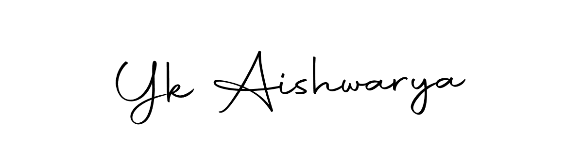 Make a beautiful signature design for name Yk Aishwarya. Use this online signature maker to create a handwritten signature for free. Yk Aishwarya signature style 10 images and pictures png