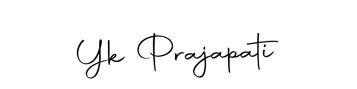 How to make Yk Prajapati name signature. Use Autography-DOLnW style for creating short signs online. This is the latest handwritten sign. Yk Prajapati signature style 10 images and pictures png