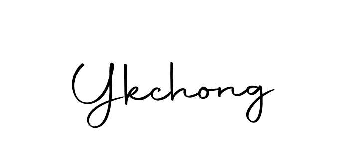 Design your own signature with our free online signature maker. With this signature software, you can create a handwritten (Autography-DOLnW) signature for name Ykchong. Ykchong signature style 10 images and pictures png
