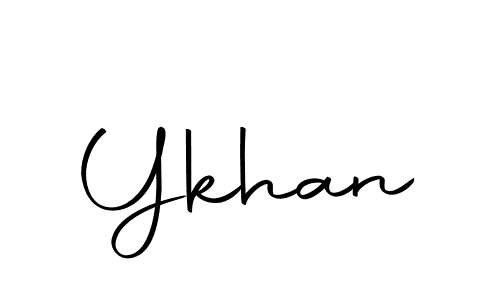 Use a signature maker to create a handwritten signature online. With this signature software, you can design (Autography-DOLnW) your own signature for name Ykhan. Ykhan signature style 10 images and pictures png